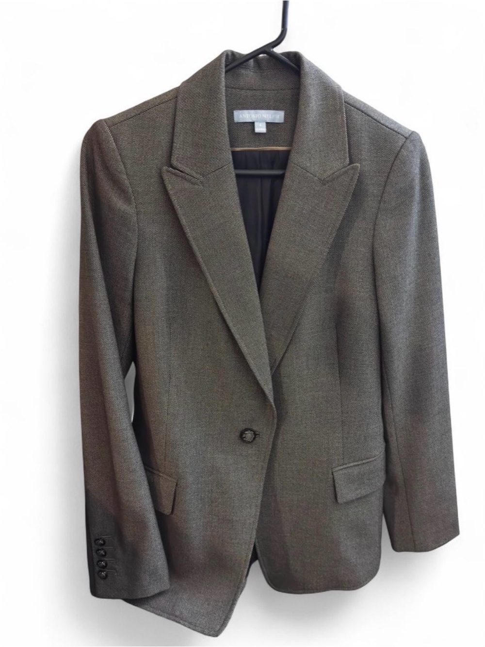 ANTONIO MELANI Gray Single-Button Blazer